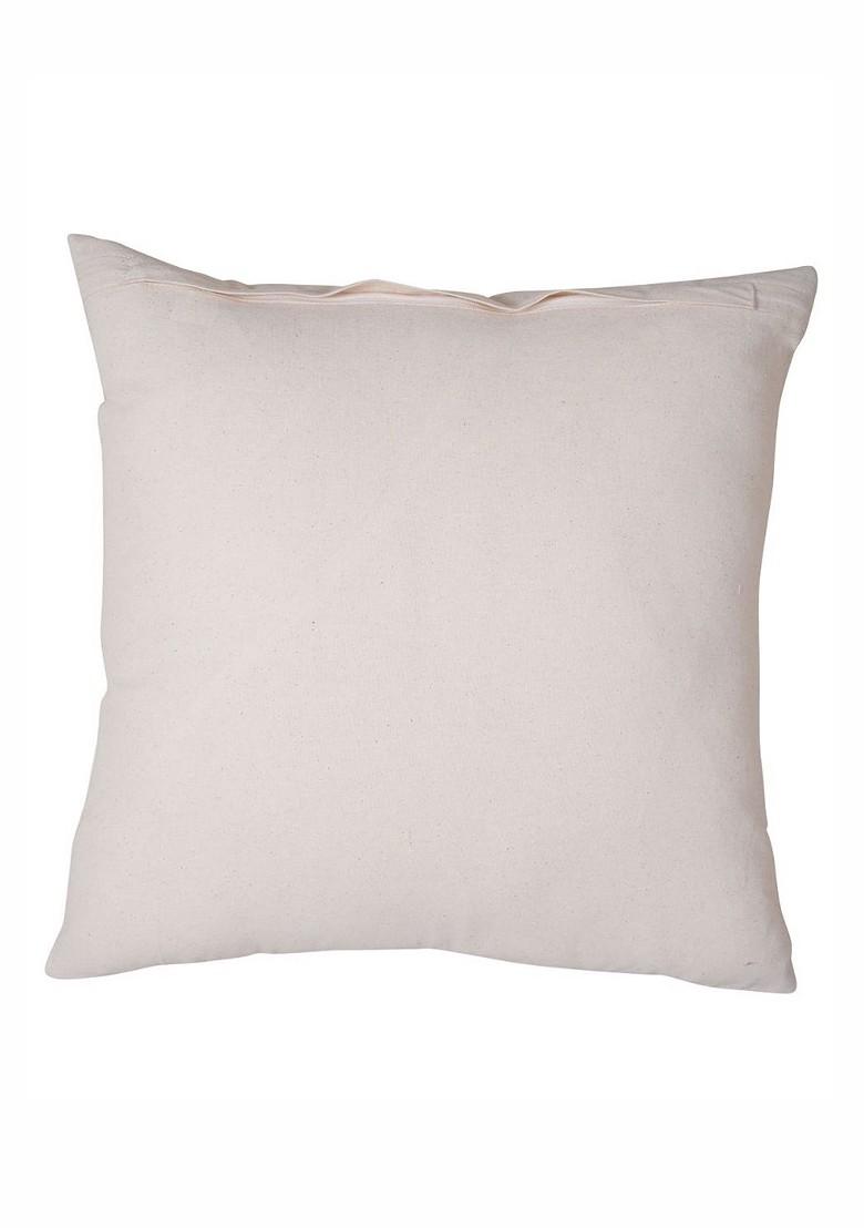 Blue 2 Pieces Ethnic Motifs Embroidered Pure Cotton Square Cushion Cover