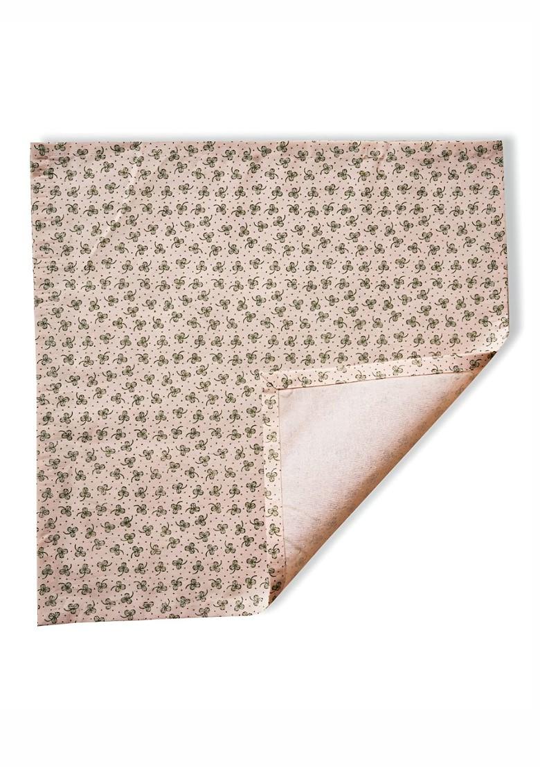 Pink And Green 6 Pieces Printed Cotton Table Napkins