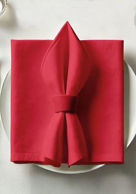 12 Piece Red Cotton Table Napkins