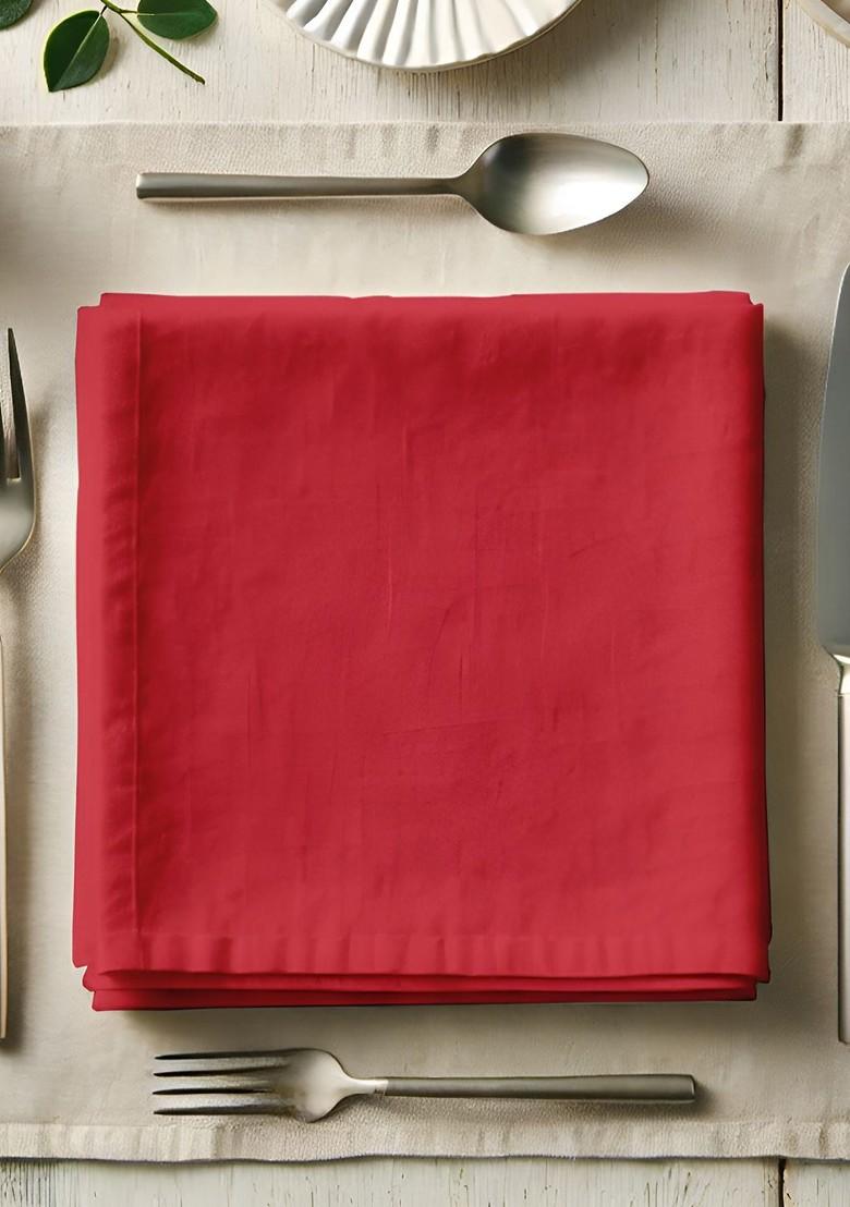 12 Piece Red Cotton Table Napkins
