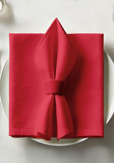 12 Piece Red Cotton Table Napkins