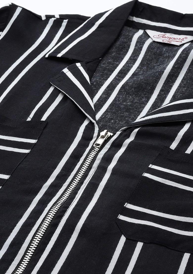 Black Embroidered Poly Blend Kurta For Men