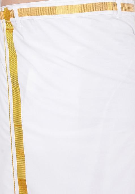 Maroon Ethnic Motifs Poly Blend Kurta For Men