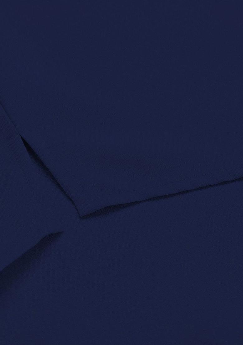 Blue Solid Cotton Kurta For Men - Indya