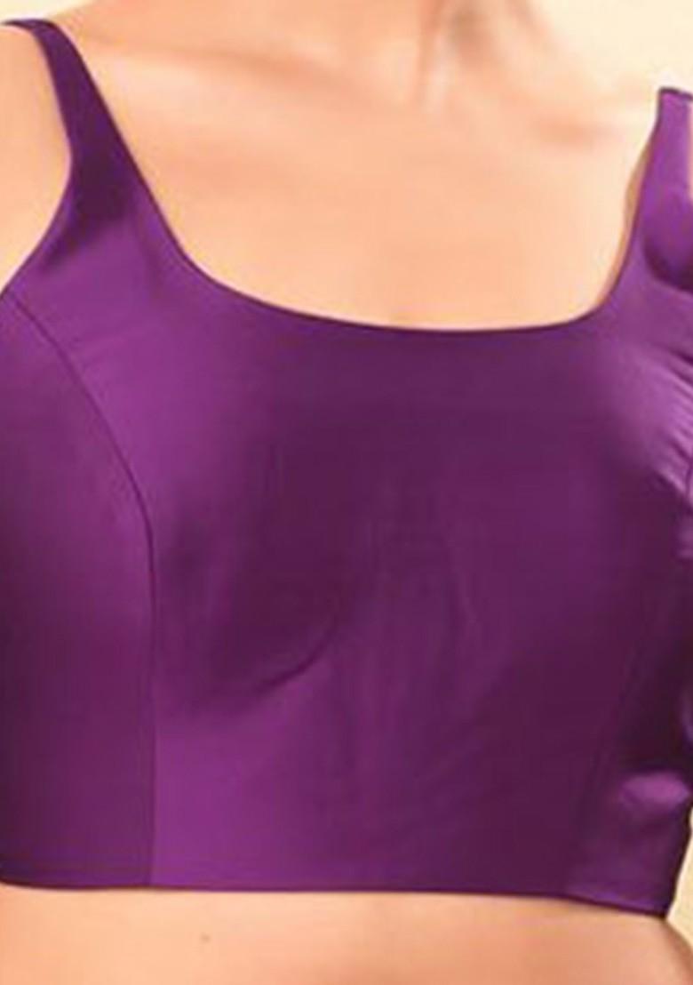 Women Square Neck Padded Saree Blouse