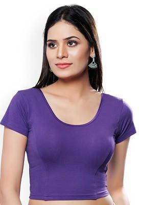 Women Solid Stretchable Saree Blouse