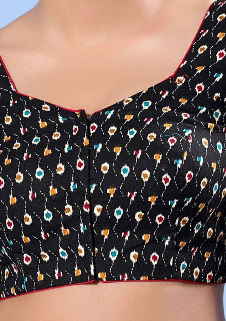 Women Sweetheart Neck Padded Saree Blouse - Indya