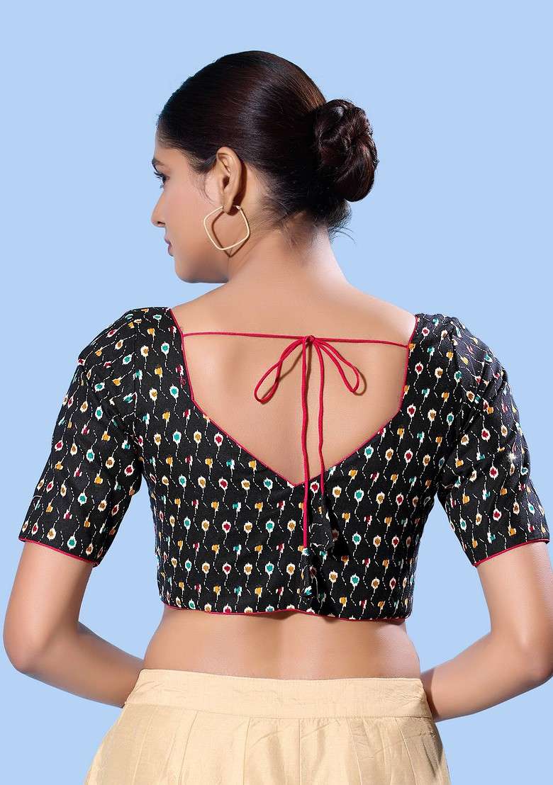 Women Sweetheart Neck Padded Saree Blouse - Indya