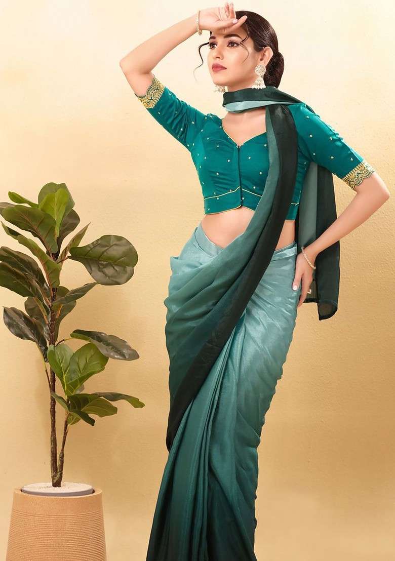 Women Sweetheart Neck Padded Saree Blouse - Indya