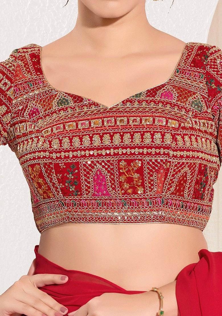 Embroidered Saree Blouse