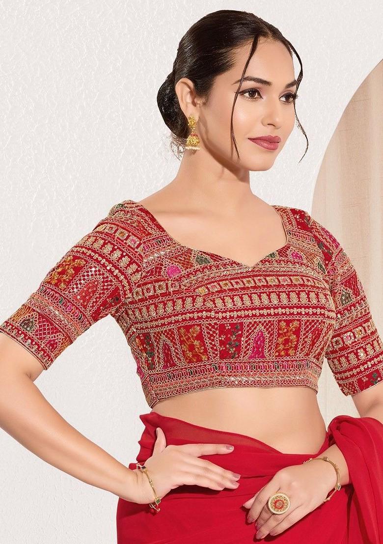 Embroidered Saree Blouse