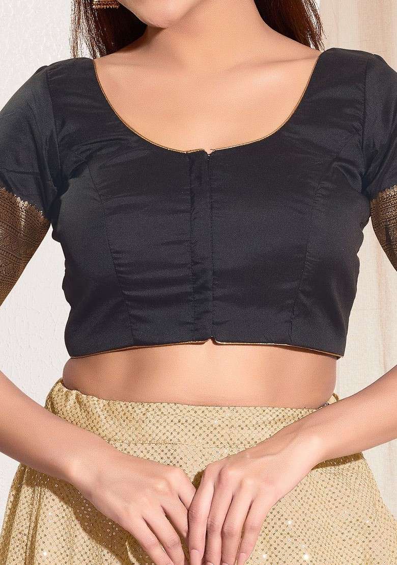 Woven Design Saree Blouse - Indya