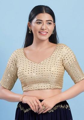 Women Sweetheart Neck Padded Saree Blouse