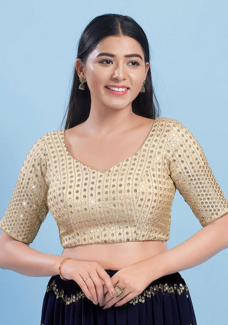 Women Sweetheart Neck Padded Saree Blouse