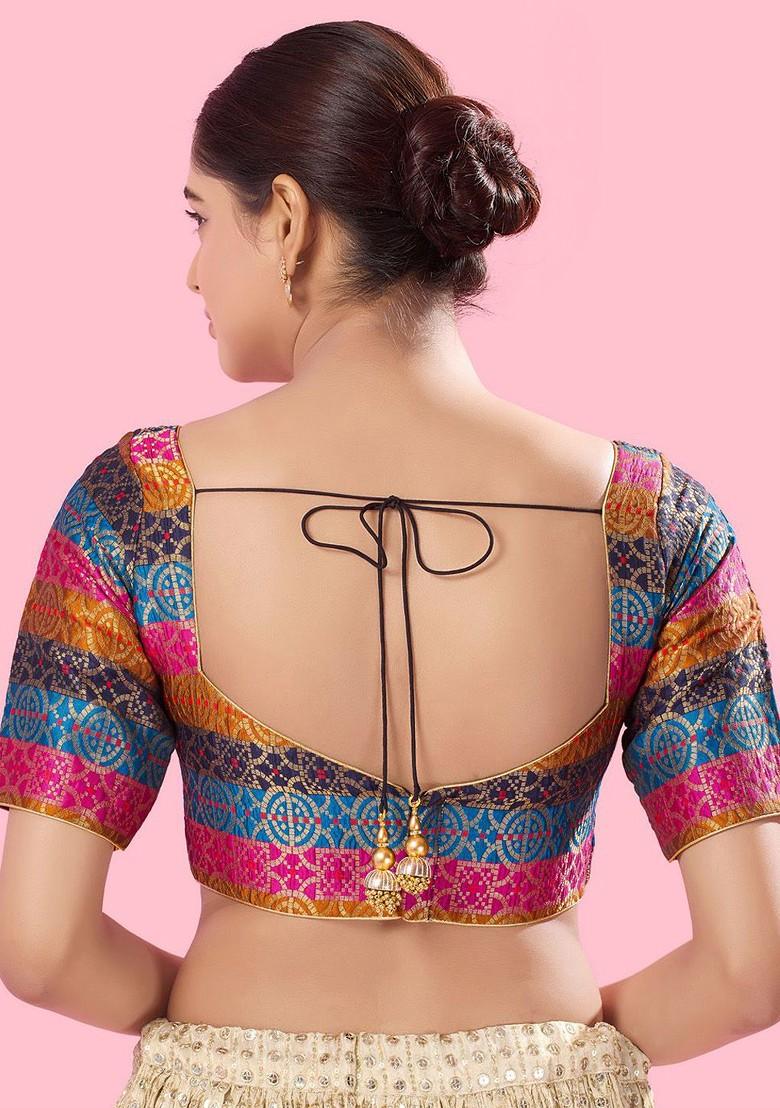 Women Sweetheart Neck Padded Saree Blouse