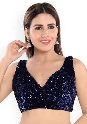 Women Sweetheart Neck Padded Saree Blouse