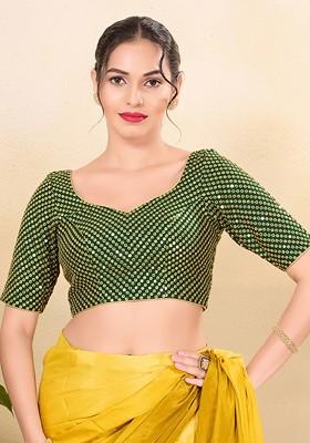 Women Sweetheart Neck Padded Saree Blouse