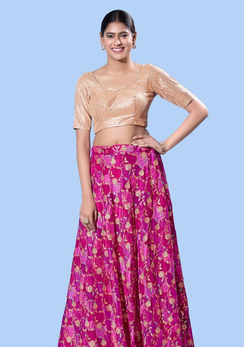 Women Sweetheart Neck Padded Saree Blouse