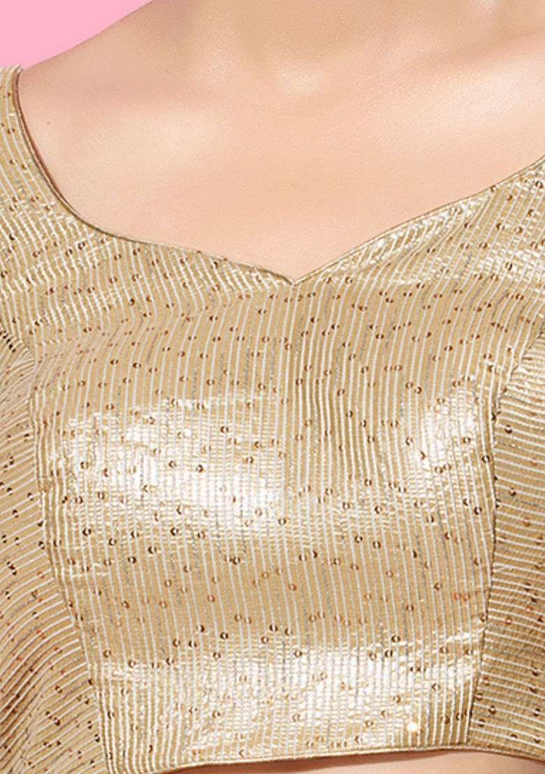 Women Sweetheart Neck Padded Saree Blouse - Indya