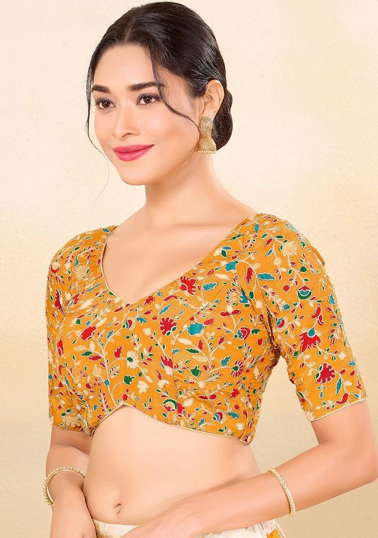 Women Sweetheart Neck Padded Saree Blouse