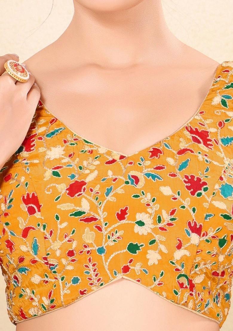 Women Sweetheart Neck Padded Saree Blouse