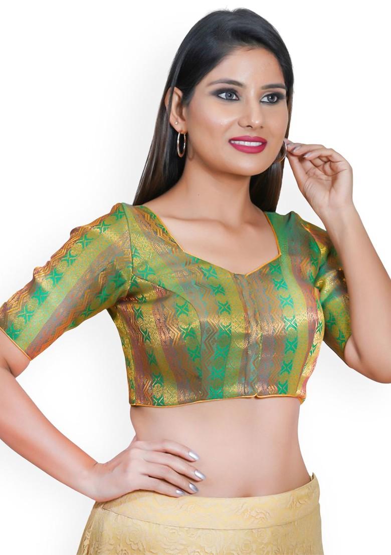 Women Sweetheart Neck Padded Saree Blouse