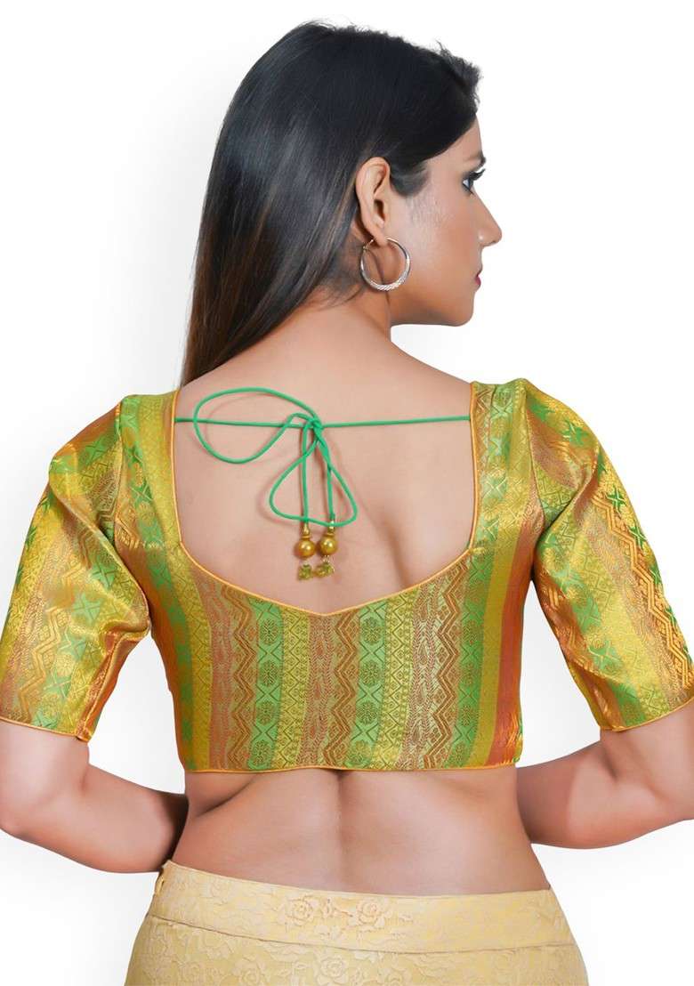 Women Sweetheart Neck Padded Saree Blouse - Indya