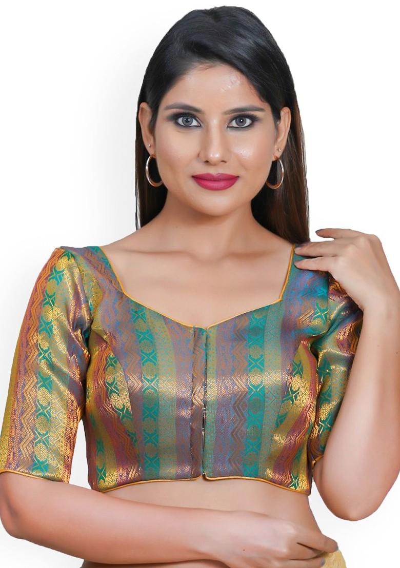 Women Sweetheart Neck Padded Saree Blouse