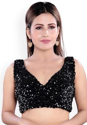 Women Sweetheart Neck Padded Saree Blouse