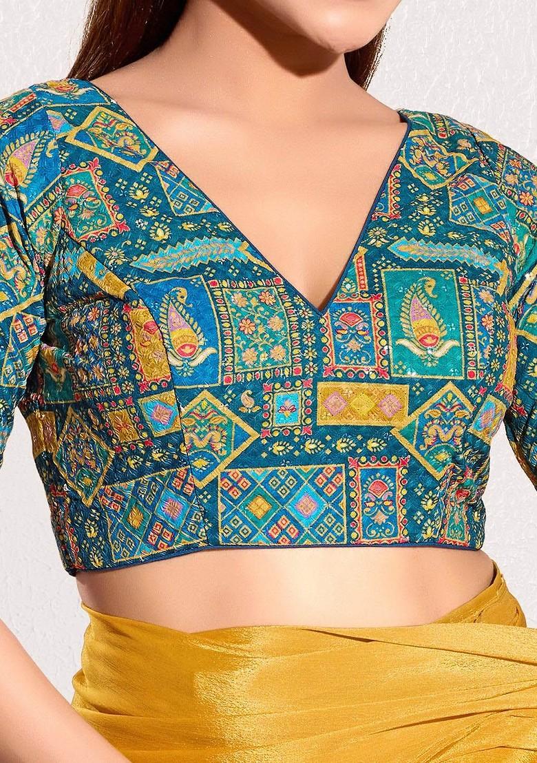 Woven Design Saree Blouse