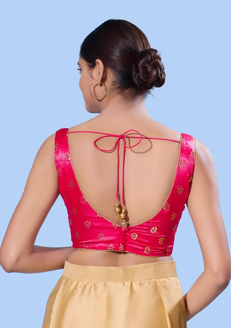 Women Sweetheart Neck Padded Saree Blouse