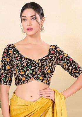 Women Sweetheart Neck Padded Saree Blouse