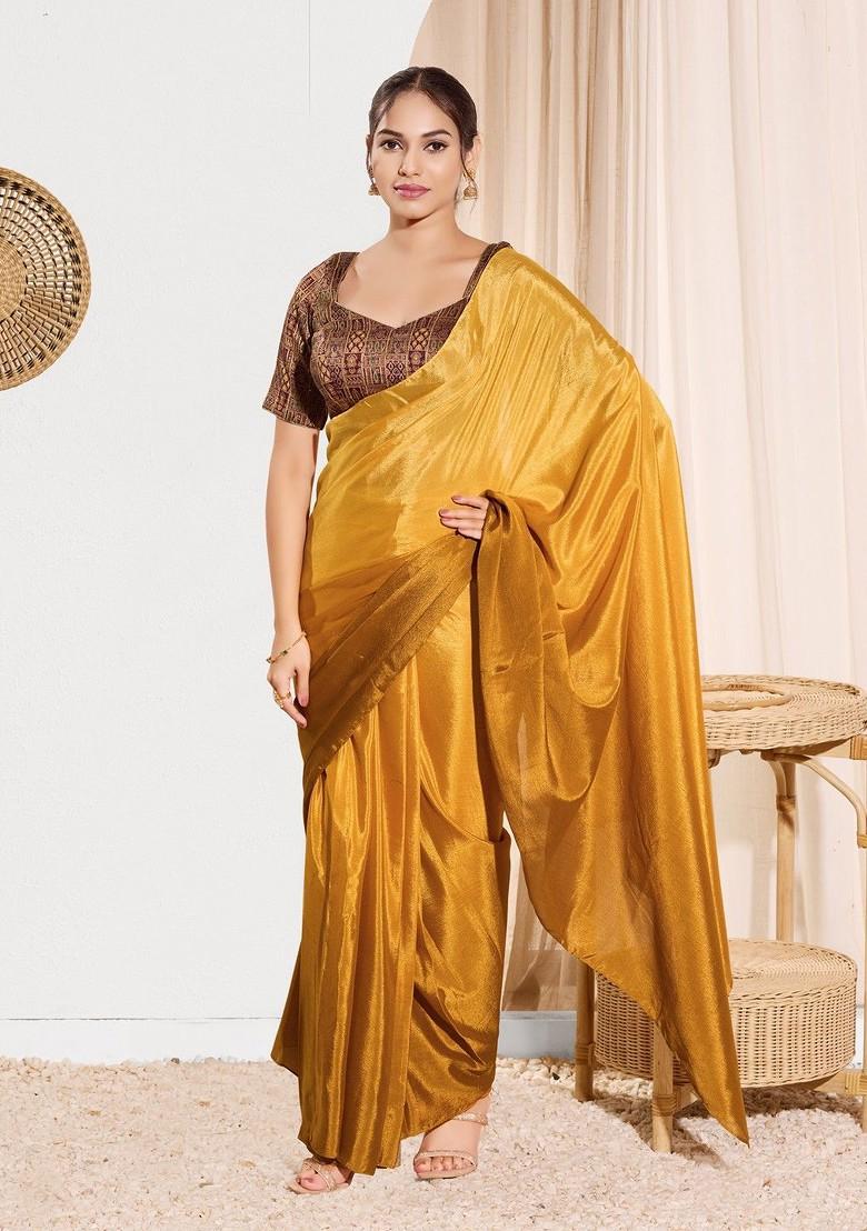 Woven Design Brocade Sweetheart Neck Padded Saree Blouse