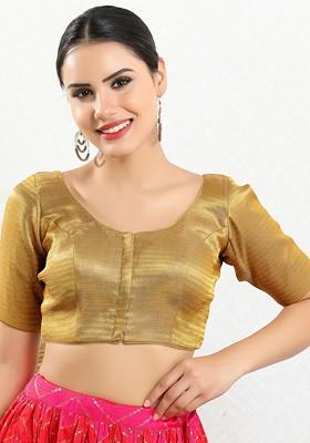 Women Round Neck Saree Blouse