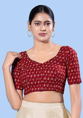 Women Sweetheart Neck Padded Saree Blouse