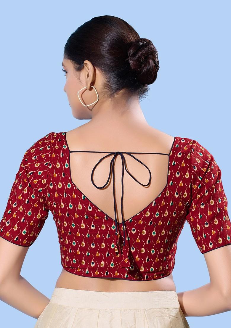 Women Sweetheart Neck Padded Saree Blouse