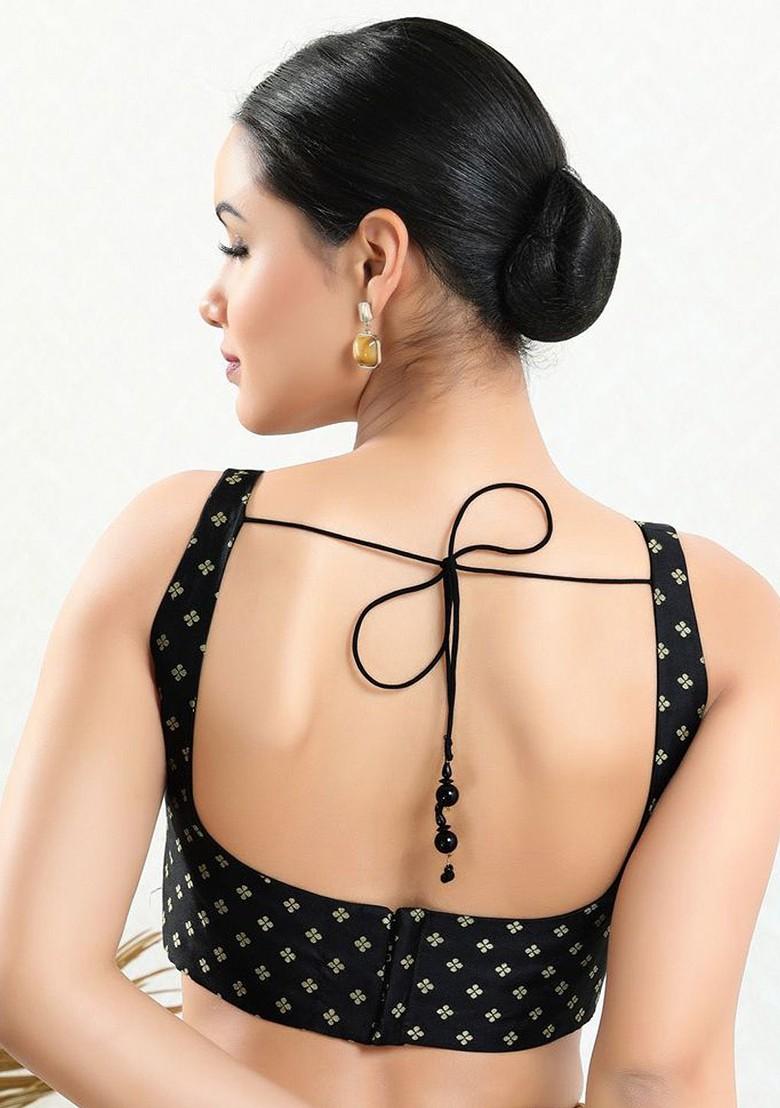 Women Square Neck Padded Saree Blouse