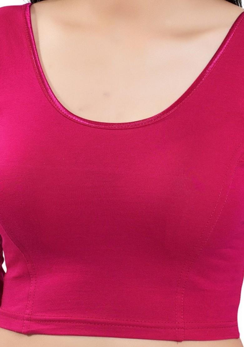 U Neck Non Padded Saree Blouse