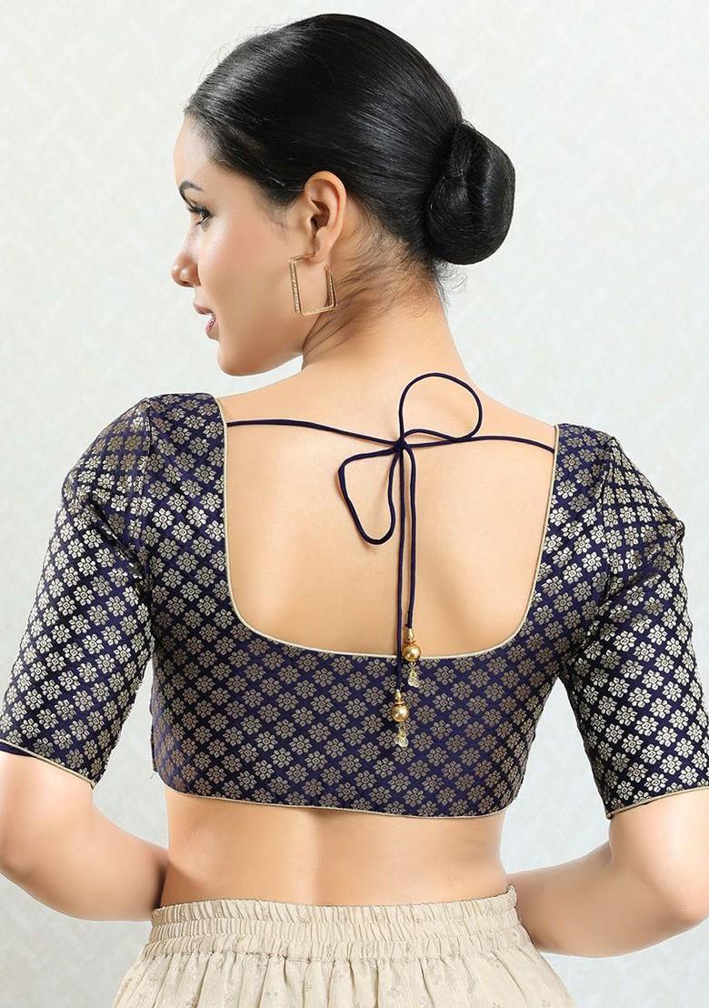 Round Neck Saree Blouse
