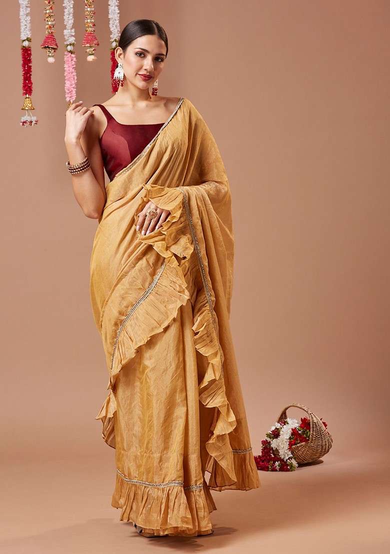 Silk Sleeveless Readymade Padded Saree Blouse - Indya