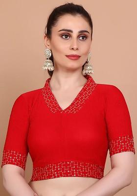 Embellished Stretchable Saree Blouse