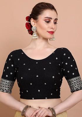 Embroidered Stretchable Saree Blouse