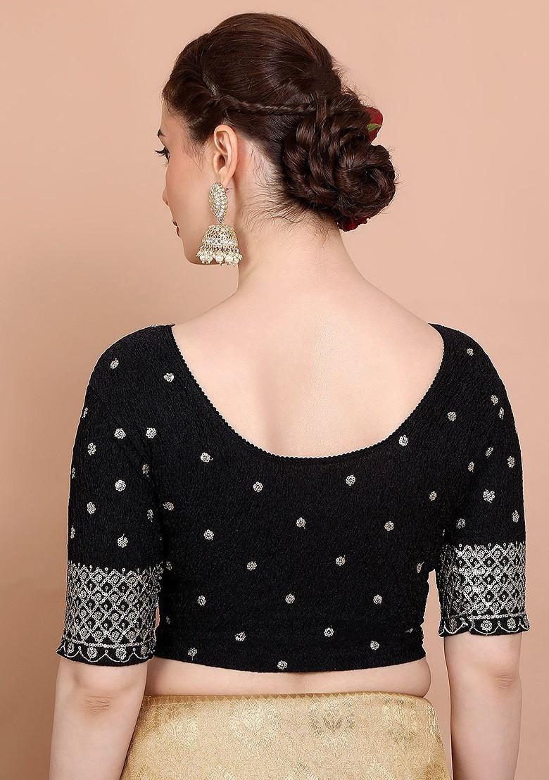 Embroidered Stretchable Saree Blouse