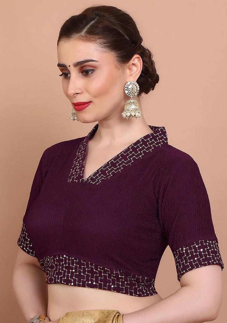 Embellished Stretchable Saree Blouse