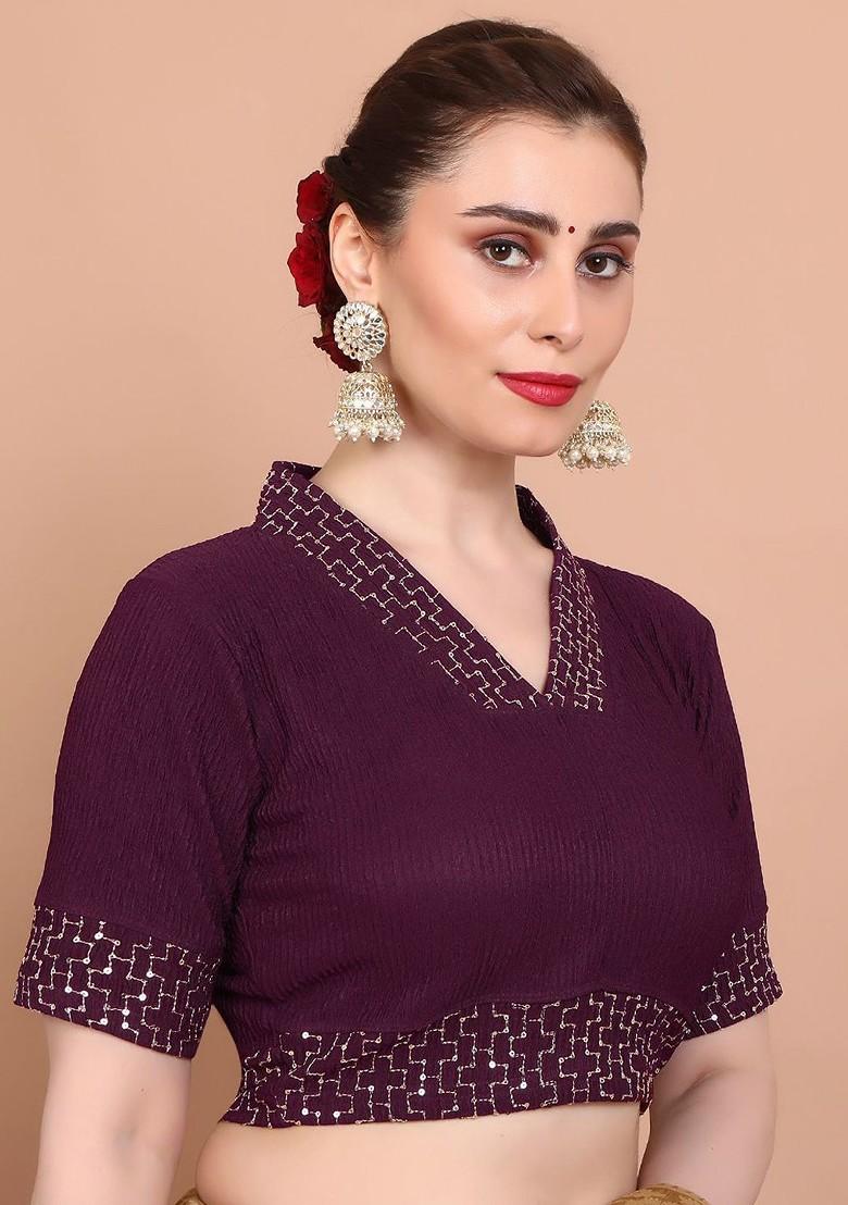 Embellished Stretchable Saree Blouse
