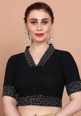 Embellished Stretchable Saree Blouse