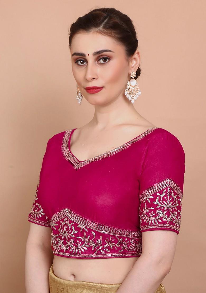 Embroidered Saree Blouse