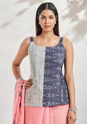 Printed Cotton Saree Blouse