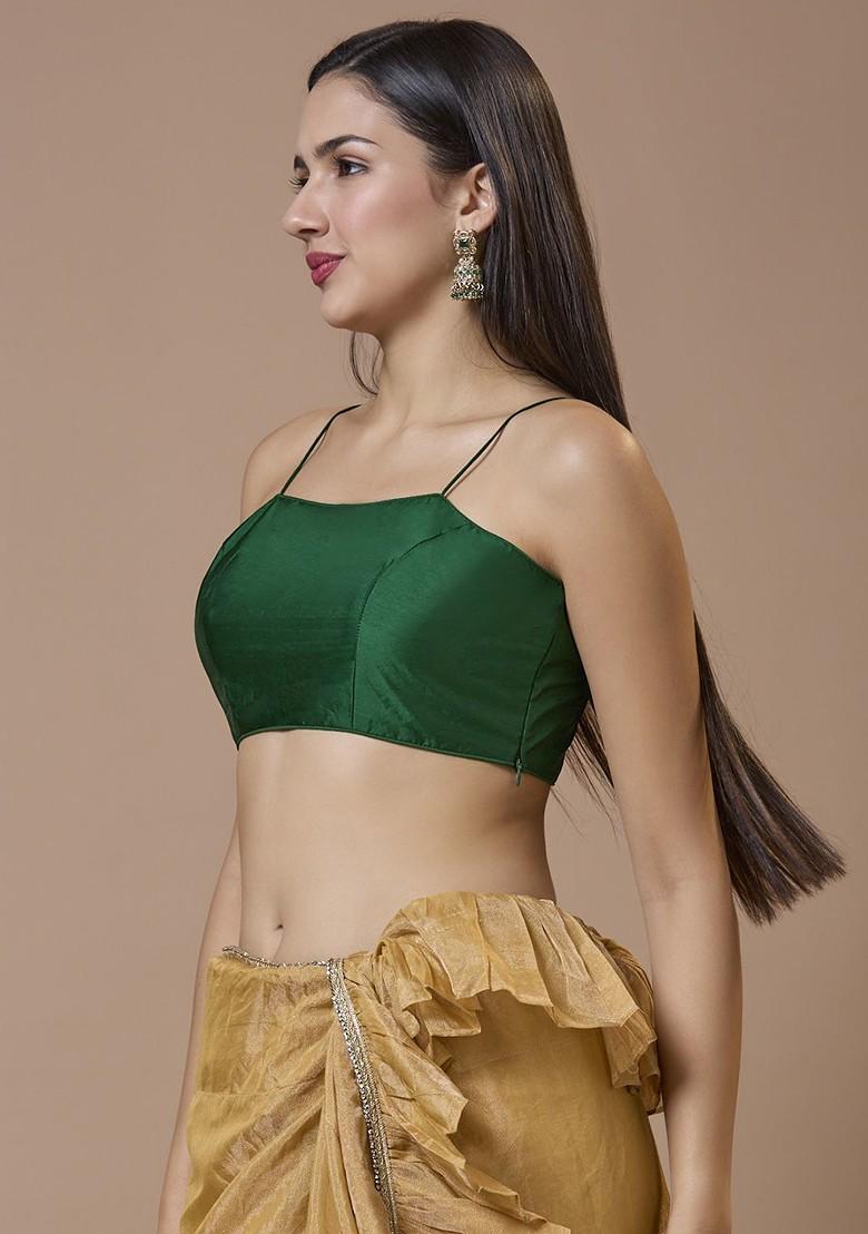 Neck Padded Readymade Blouse With A Comfortable Fit