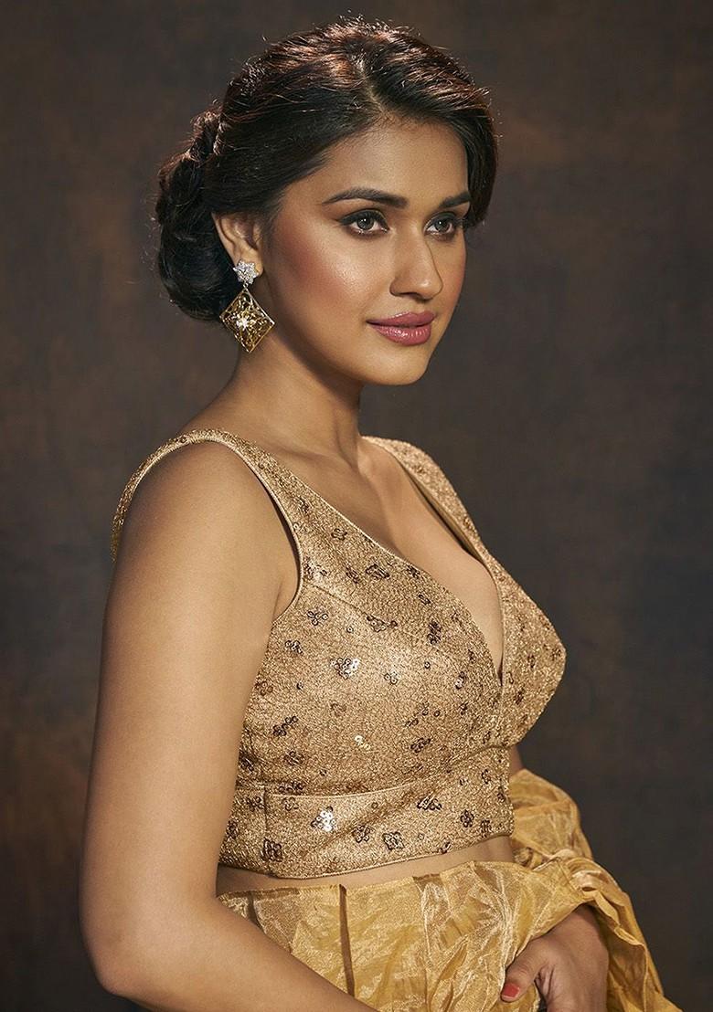 Embroidery Padded Readymade Saree Blouse